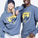 Grizzly Head Hoodie | Storm Blue