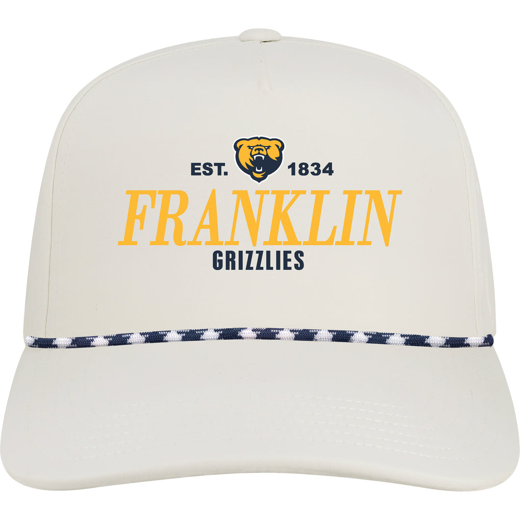 5-Panel Adjustable Hat |Navy w/Navy White Rope