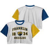 Game Day Cropped Jersey | White/Yellow/Royal