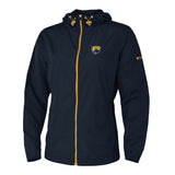 Ladies Prodigy Full Zip Windbreaker | Navy / Aztec Gold
