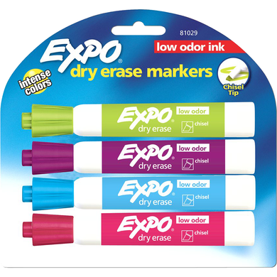 Expo Low Odor Dry Erase Marker |4Pk
