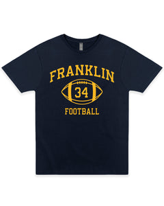 Franklin Football Tee | Navy