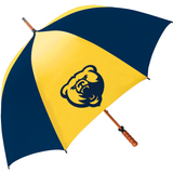 The Eagle Imprinted Golf Umbrella | Navy/Gold