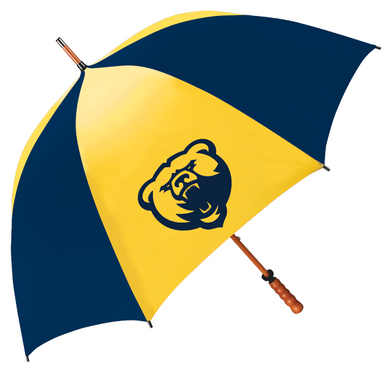 The Eagle Imprinted Golf Umbrella | Navy/Gold