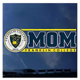 Franklin College Mom Decal | Navy and Gold