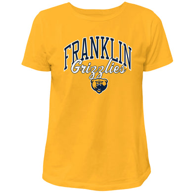 Ladies Vintage Washed Cotton Tee | Gold