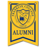 12 X 18 Dovetail Seal Alumni Banner| Gold and Navy