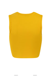 Ladies Cut Off Tank | Gold