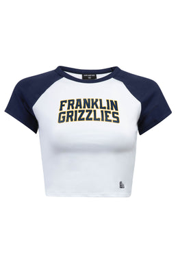 Ladies Homerun Tee | White/Navy