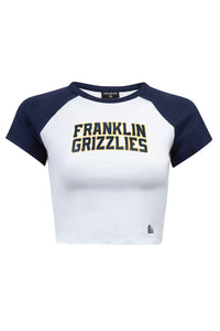 Ladies Homerun Tee | White/Navy