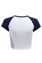 Load image into Gallery viewer, Ladies Homerun Tee | White/Navy