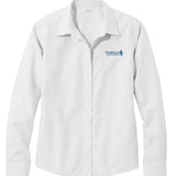 Ladies Wrinkle-Free Classic Oxford Cloth Shirt | White