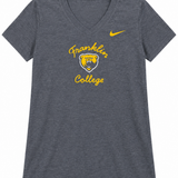 Ladies Tri-Blend Short Sleeve Mid-V | Navy